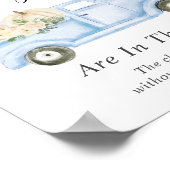 Raad eens hoeveel pompoenen baby boy douche spel poster (Hoek)