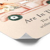 Raad eens hoeveel pompoenen Baby shower spel Poster (Hoek)