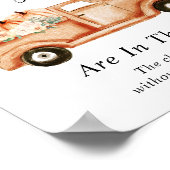 Raad eens hoeveel pompoenen Baby shower spel Poster (Hoek)