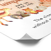 Raad eens hoeveel pompoenen Baby shower spel Poster (Hoek)