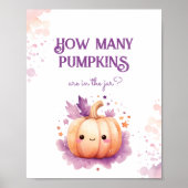 Raad eens hoeveel pompoenen klein pompoen baby sho poster (Voorkant)