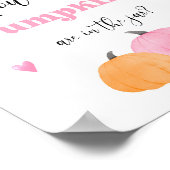 Raad eens hoeveel pompoenen kleine Boo Poster (Hoek)