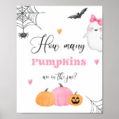 Raad eens hoeveel pompoenen kleine Boo Poster (Voorkant)