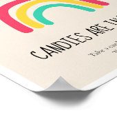 Raad eens hoeveel Rainbow-Baby shower spel Poster (Hoek)