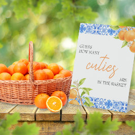 Raad eens hoeveel schatjes | Baby showers wild Reclamebord Met Voetstuk