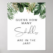 Raad eens hoeveel Shells Tropical Vrijgezellenfees Poster (Voorkant)