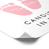 Raad eens hoeveel Snoepjes baby meisje douche spel Poster (Hoek)