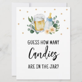 Raad eens hoeveel Snoepjes Baby zijn aan het brouw Kaart