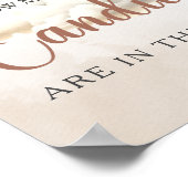 RAAD EENS HOEVEEL SNOEPJES Beer Baby shower spelle Poster (Hoek)