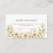 Raad eens hoeveel Snoepjes bloemen Kaart van het b (Voorkant)