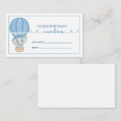 Raad eens hoeveel Snoepjes Blue Elephant Baby show Informatiekaartje (Voorkant / Achterkant)