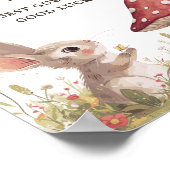 Raad eens hoeveel Snoepjes Bunny Baby shower Poste Poster (Hoek)