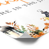 RAAD EENS HOEVEEL SNOEPJES een beetje pompoenspel Poster (Hoek)