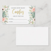 Raad eens hoeveel snoepjes er in de pot zitten informatiekaartje (Voorkant / Achterkant)