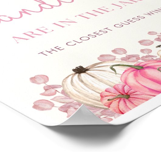 Raad eens hoeveel Snoepjes er in het potje zitten Poster (Hoek)