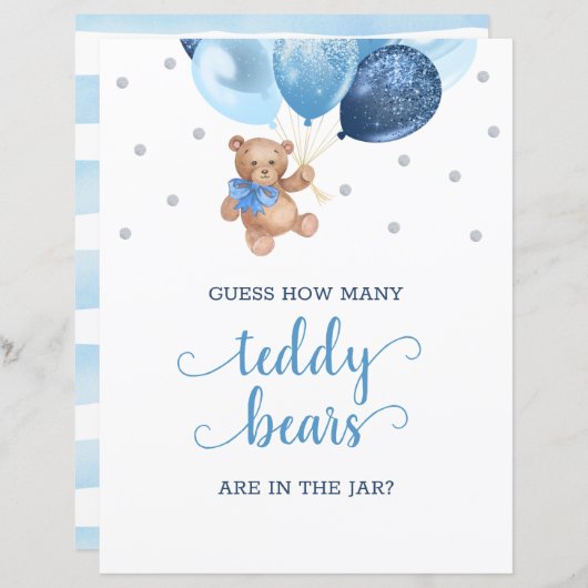 Raad eens hoeveel Snoepjes met Teddy bears in het  (Voorkant / Achterkant)