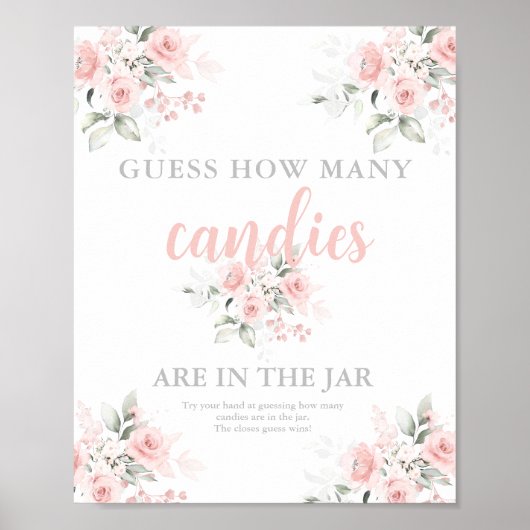 Raad eens hoeveel snoepjes poster (Voorkant)