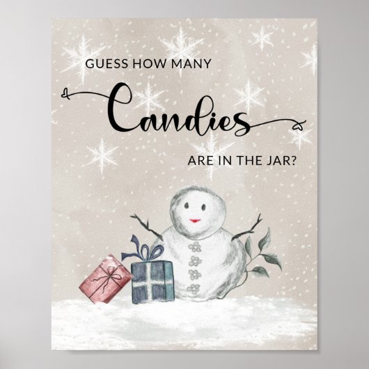 Raad eens hoeveel snoepjes poster (Voorkant)