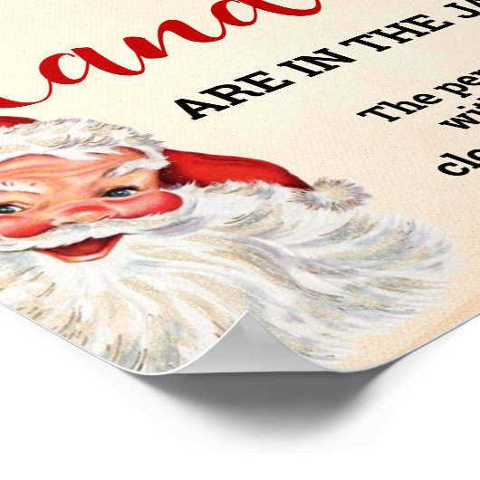 Raad eens hoeveel Snoepjes Santa Christmas spel te Poster (Hoek)