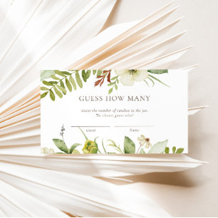 Raad eens hoeveel Snoepjes Wilde Botanische Spel K Informatiekaartje