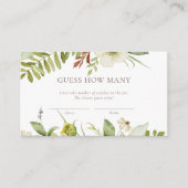 Raad eens hoeveel Snoepjes Wilde Botanische Spel K Informatiekaartje (Voorkant)