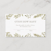 Raad eens hoeveel Snoepjes Woodland Baby shower Ga Informatiekaartje (Voorkant)