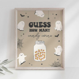 Raad eens hoeveel snoepmais er in het Jar Party-te Poster