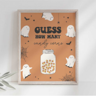 Raad eens hoeveel snoepmais er in het Jar Party-te Poster