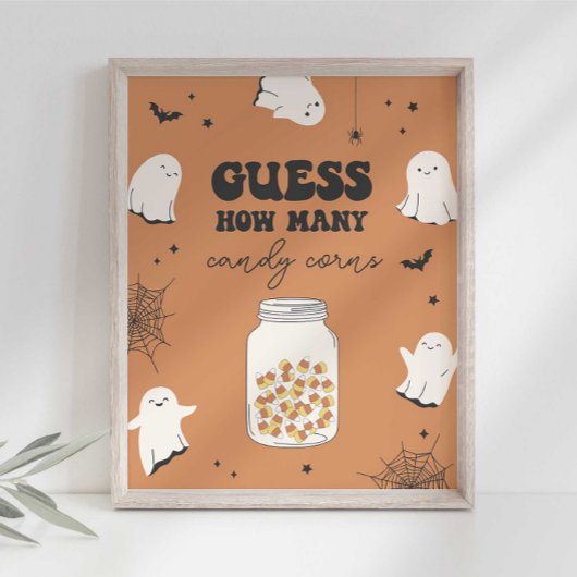 Raad eens hoeveel snoepmais er in het Jar Party-te Poster