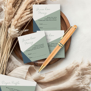 Raad eens hoeveel spel eenvoudige sage groene drie informatiekaartje