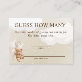 Raad eens hoeveel Teddy Bear Baby showers kaarten
