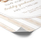 Raad eens hoeveel Teddy Grahams Baby shower spel t Poster (Hoek)