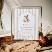 Raad eens hoeveel Teddy Grahams Baby shower spel t Poster