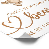 Raad eens hoeveel teddyberen poster (Hoek)