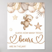 Raad eens hoeveel teddyberen poster (Voorkant)