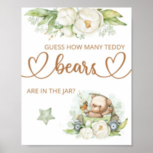 Raad eens hoeveel teddyberen poster beren