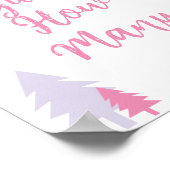 Raad eens hoeveel teken winterse Baby shower Poster (Hoek)