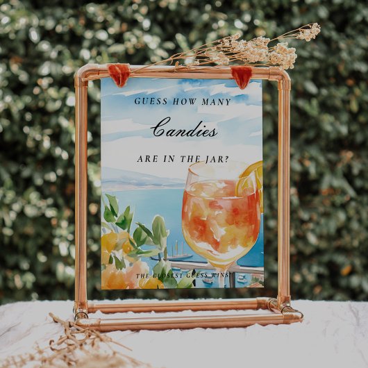 Raad eens hoeveel Vrijgezellenfeest Aperol Spritz  Poster