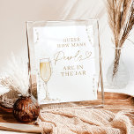 Raad eens hoeveel Vrijgezellenfeest spel parels Pr Poster<br><div class="desc">Deze Pearls & Prosecco Guess How Many Pearls Are In the Jar Sign heeft handgeschilderde waterverf parels met een champagnefluit en is ideaal om wat plezier toe te voegen aan uw brunch en bubbly vrijgezellenfeest of evenement! Tekst- en achtergrondkleuren zijn volledig bewerkbaar —> klik op de knop "Bewerken met ontwerpgereedschap"...</div>