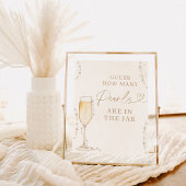 Raad eens hoeveel Vrijgezellenfeest spel parels Pr Poster