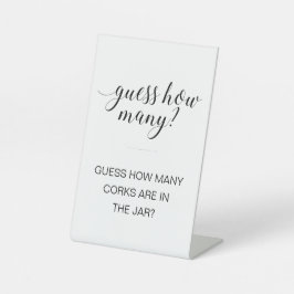 Raad eens hoeveel Vrijgezellenfeesten corks actief Reclamebord Met Voetstuk