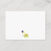 Raad eens hoeveel? White met Cute Elephant Game Ca Informatiekaartje (Achterkant)