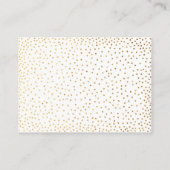 Raad eens hoeveel? White met Gold Confetti Game Ca Informatiekaartje (Achterkant)