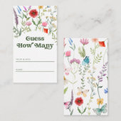Raad eens hoeveel Wildflower Spring Summer Informatiekaartje (Voorkant / Achterkant)