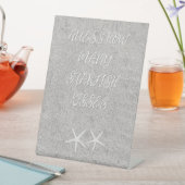 Raad eens hoeveel zeesterren reclamebord met voetstuk (Insitu)