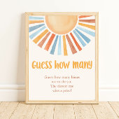 Raad eens hoeveel zonneboho-baby showers er spelen poster