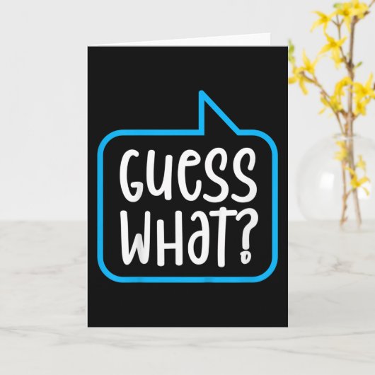 Raad eens? kaart (Gele Bloem)