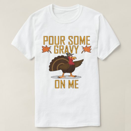 Raad eens? Kalkoen! Grappig Thanksgiving Turkije T-shirt (Design voorkant)