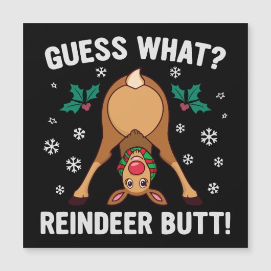 Raad eens Kerst Rendier Anus Kerstmisgrap (Voorkant)