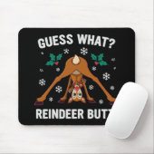 Raad eens Kerst Rendier Anus Kerstmisk grap Muismat (Met muis)